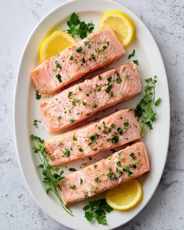 Baked Salmon with Garlic, Lemon, and Herbs Recipe