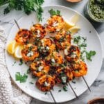 Grilled Shrimp Skewers with Lemon and Garlic Recipe