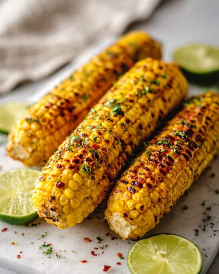 Chili Lime Grilled Corn on the Cob with Cotija and Cilantro Recipe