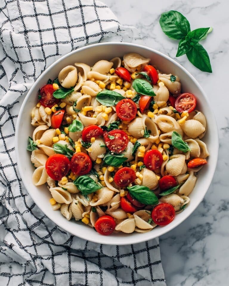 Cottage Corn and Tomato Pasta Salad Recipe