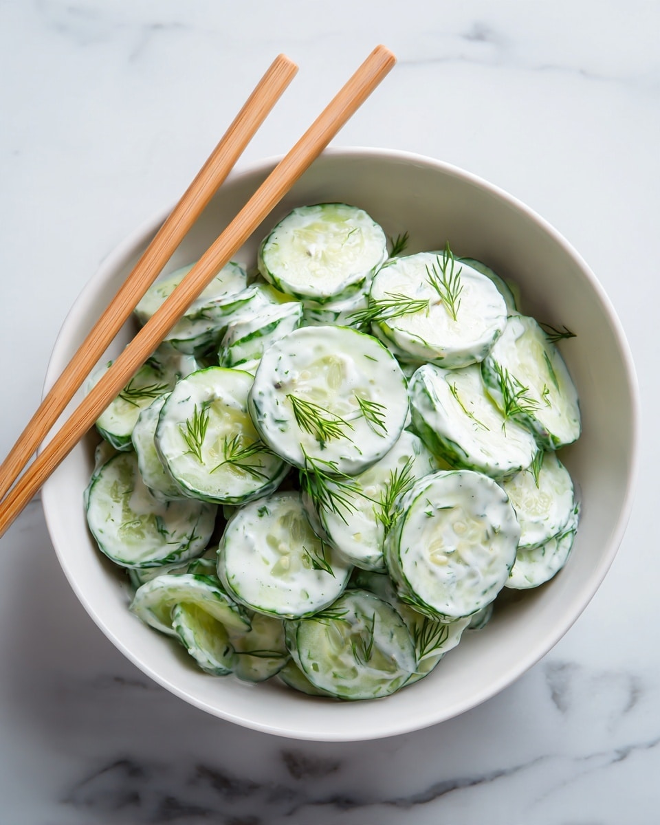 Cucumber and Dill Salad with Yogurt Dressing Recipe