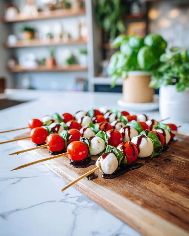 Caprese Skewers with Balsamic Glaze Recipe