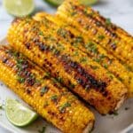 Grilled Corn on the Cob with Lime and Chili Butter Recipe