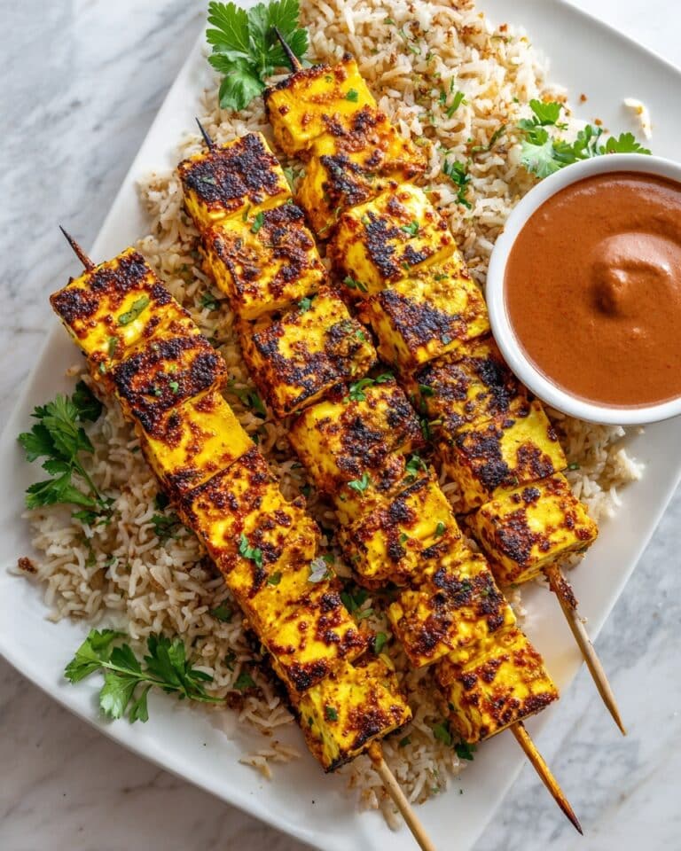 Grilled Pineapple and Tofu Kebabs Recipe