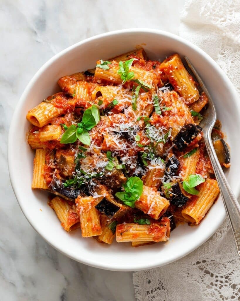 Ziti alla Norma (Eggplant and Tomato Pasta) Recipe