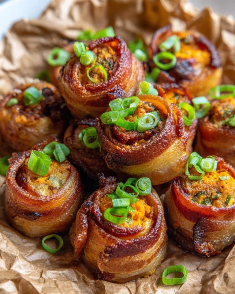 Bacon-Wrapped Sausage Bites with Creamy Cheese Filling Recipe