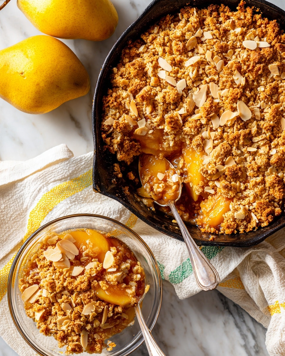 Spiced Pear and Ginger Crumble Recipe