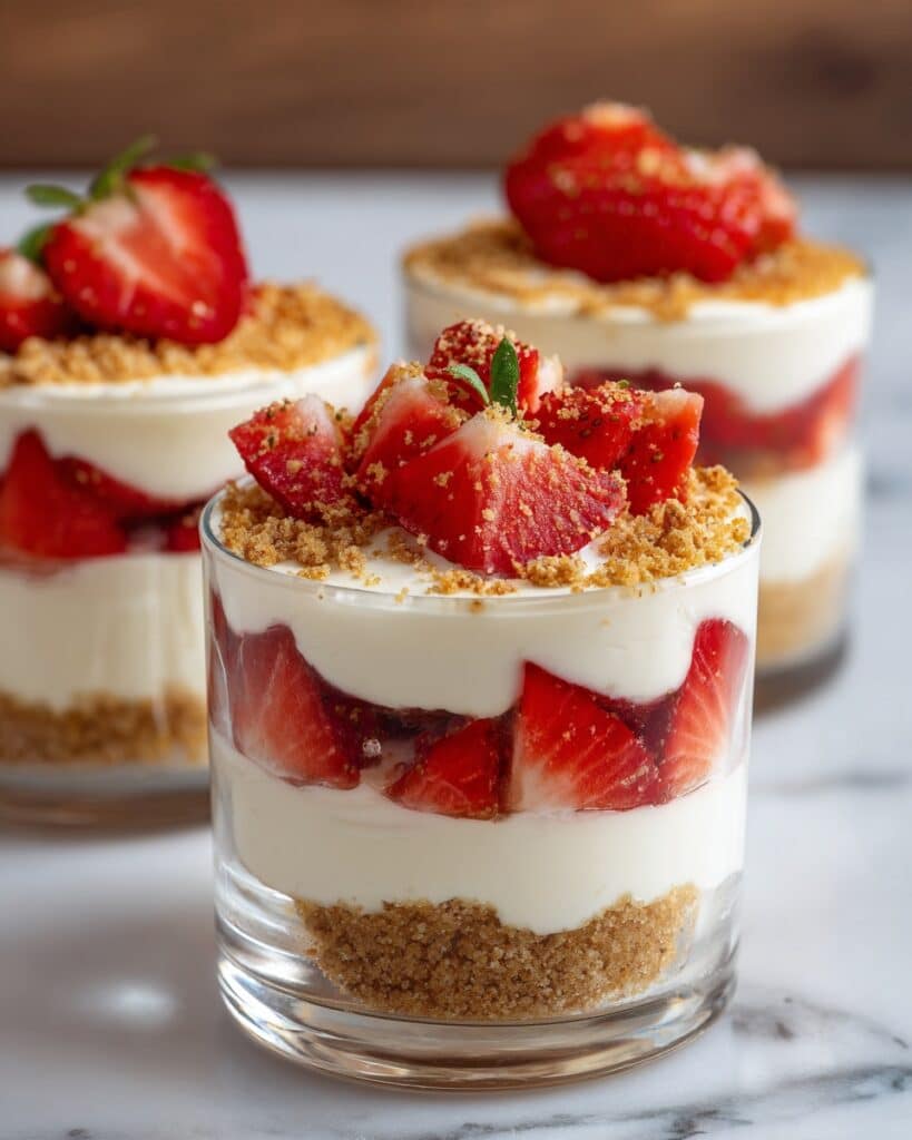 Strawberry Cheesecake Parfait Cups Recipe