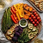Grilled Vegetable Platter with Hummus Recipe