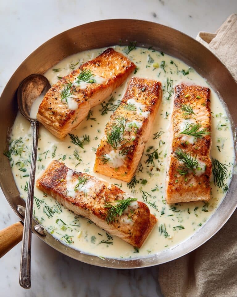 Grilled Salmon with Dill Sauce Recipe