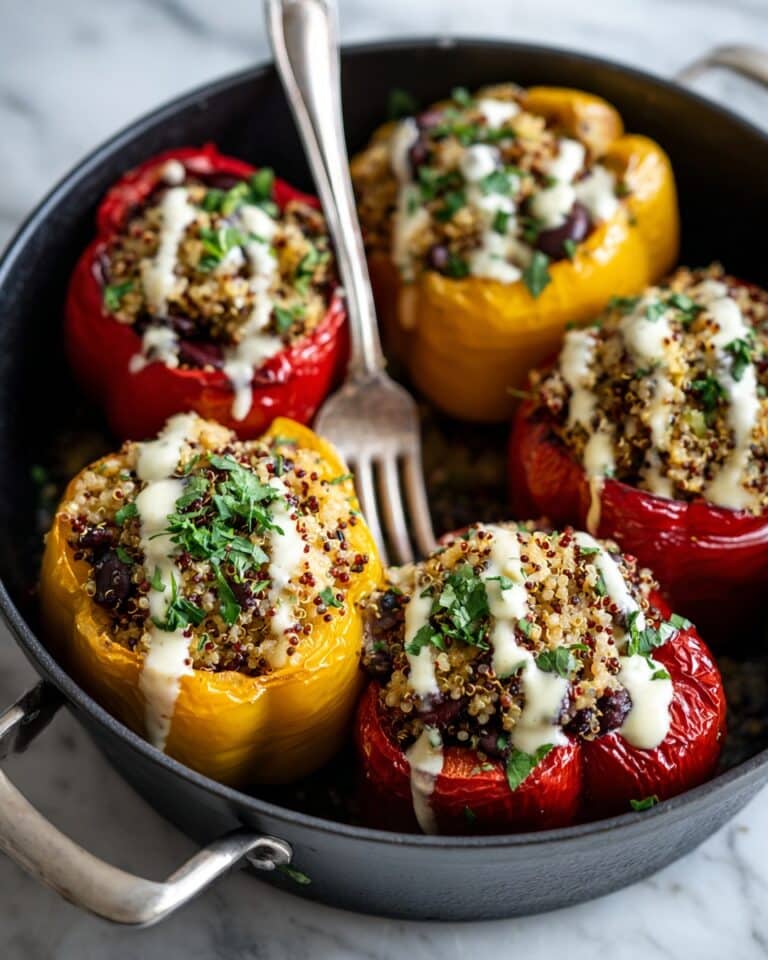 Slow Cooker Mediterranean Stuffed Peppers Recipe
