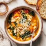 Slow Cooker Tuscan White Bean Soup Recipe