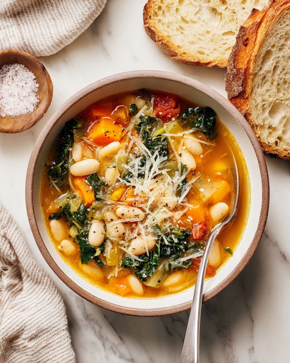 Slow Cooker Tuscan White Bean Soup Recipe